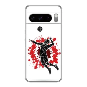 Чехлы с принтом Спортивная тематика для Google Pixel 8 Pro (Волейболист)