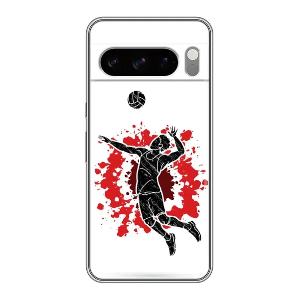 Чехол с рисунком «Волейболист» для Google Pixel 8 Pro Чехол с рисунком «Волейболист» для Google Pixel 8 Pro