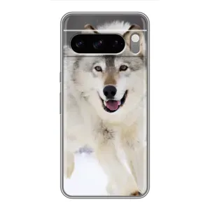 Чехол с Волком на Google Pixel 8 Pro (Волк на снегу)