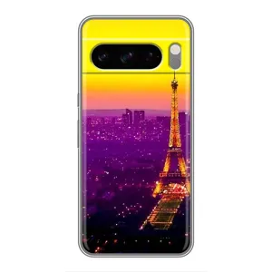 Чехол с Эйфелевой башней на Google Pixel 8 Pro (Яркая башня)