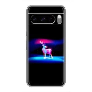 Силіконовий бампер з картинкою звірів для Google Pixel 8 Pro (Яскравий олень)