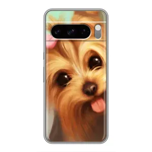 Чехол (ТПУ) Милые собачки для Google Pixel 8 Pro (Йоршенский терьер)