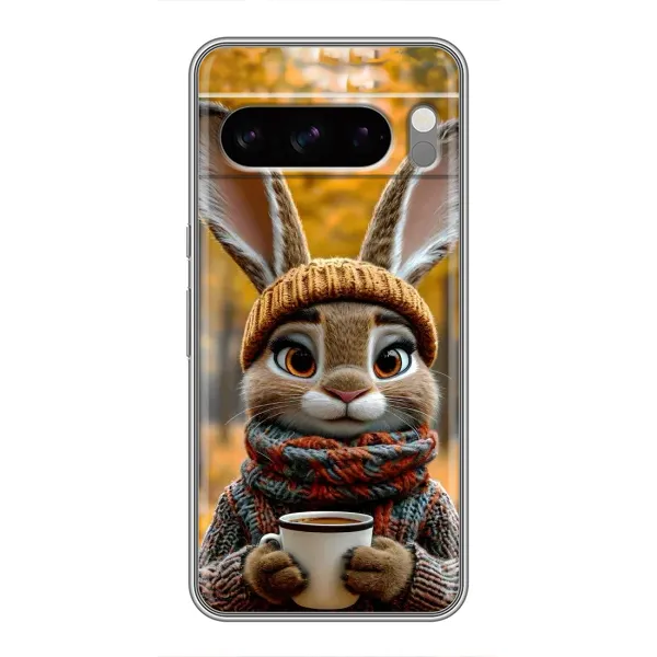 Чехол с рисунком «Зайчик с кофе» для Google Pixel 8 Pro Чехол с рисунком «Зайчик с кофе» для Google Pixel 8 Pro