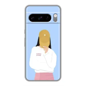 Силиконовый Чехол на Google Pixel 8 Pro с картинкой Стильных Девушек (Желтая кепка)