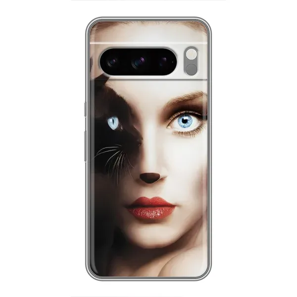 Чехол с рисунком «Женщина кошка» для Google Pixel 8 Pro Чехол с рисунком «Женщина кошка» для Google Pixel 8 Pro