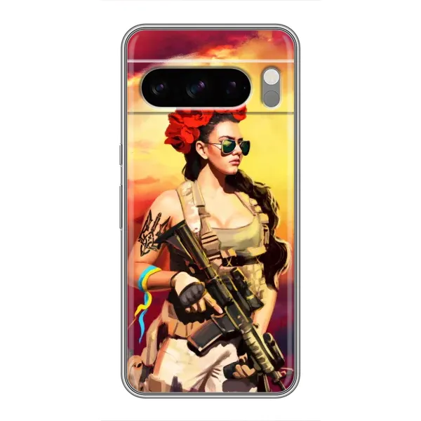 Чехол с рисунком «Женщина солдат» для Google Pixel 8 Pro Чехол с рисунком «Женщина солдат» для Google Pixel 8 Pro