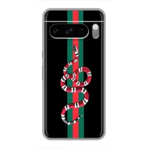Чехлы Бренд GUCCI для Google Pixel 8 Pro (Змей Гуччи)