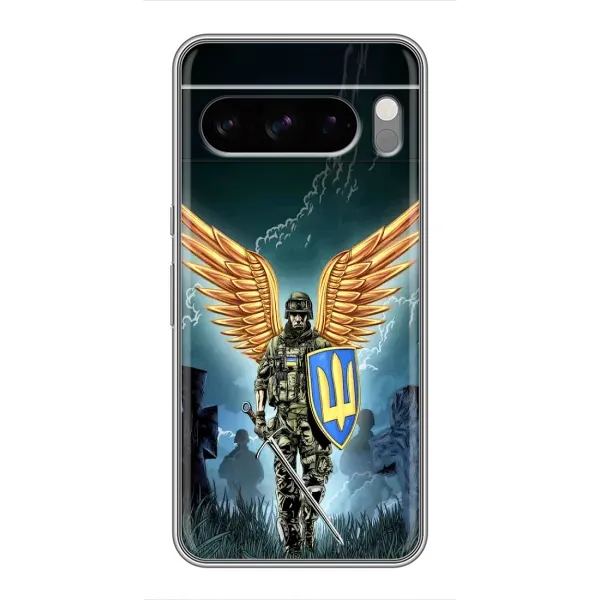 Чехол с рисунком «ЗСУ з крильями» для Google Pixel 8 Pro