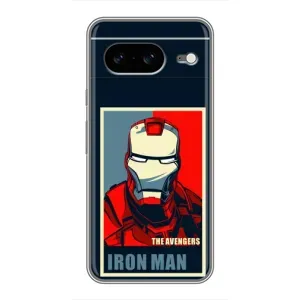 Чехол Супергерой Железный человек на Google Pixel 8 (Art Iron man)