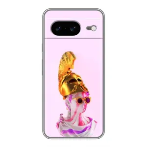 Чехол с Прикольным принтом на Google Pixel 8 (АРТ Статуя)