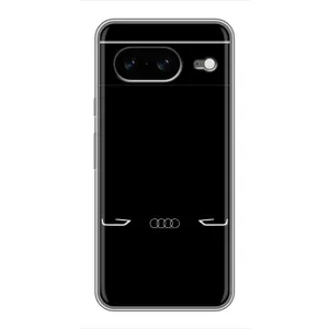 Силиконовый бампер с картинкой машины на Google Pixel 8 (Силует Audi)