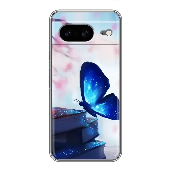 Чехол с рисунком «Бабочка синяя» для Google Pixel 8