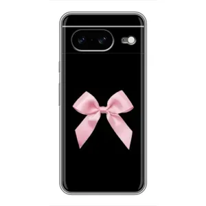 Чехол банты для Google Pixel 8 (Бант на черном)