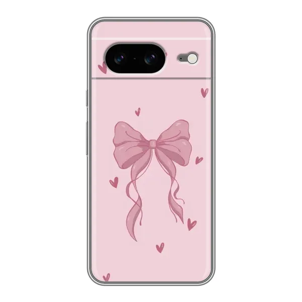 Чехол с рисунком «Бант на розовом» для Google Pixel 8 Чехол с рисунком «Бант на розовом» для Google Pixel 8