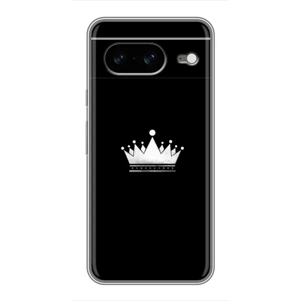 Чехол с рисунком «Белая корона» для Google Pixel 8
