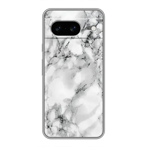 Чехол с рисунком «Белый мрамор» для Google Pixel 8 Чехол с рисунком «Белый мрамор» для Google Pixel 8