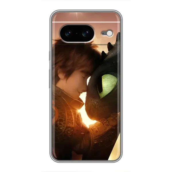 Чехол с рисунком «Беззубик и Иккинг» для Google Pixel 8 Чехол с рисунком «Беззубик и Иккинг» для Google Pixel 8