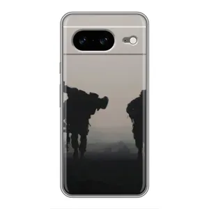 Чехлы на военную тематику для Google Pixel 8 (Бой солдат)