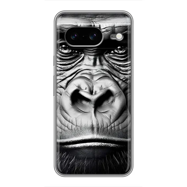 Чехол с рисунком «Черная обезьяна» для Google Pixel 8