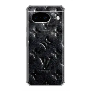 Текстурный Чехол Louis Vuitton для Гугул Пиксель 8 (Черный ЛВ)
