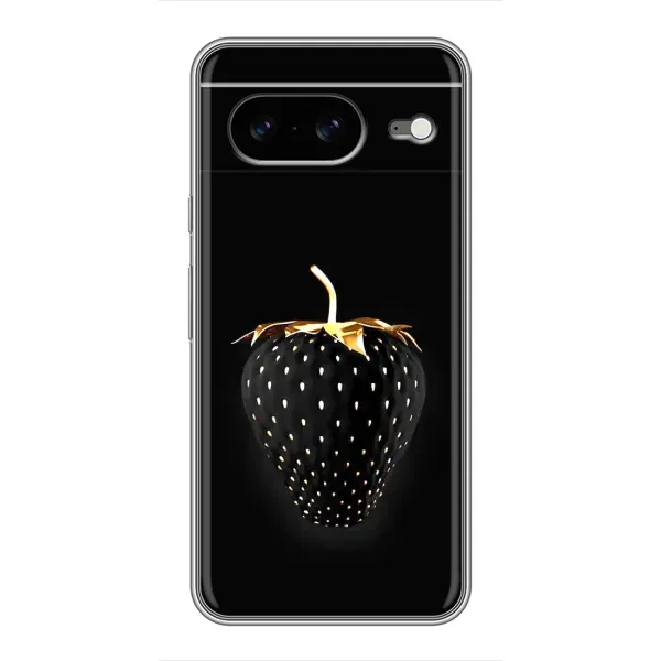 Чехол с рисунком «Чёрная клубника» для Google Pixel 8