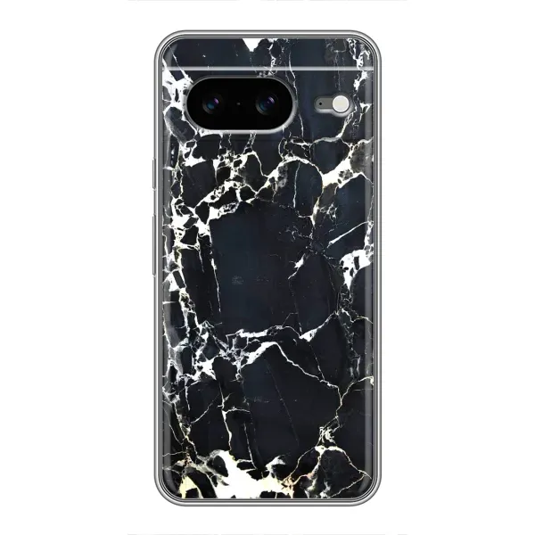 Чехол с рисунком «Чёрный мрамор» для Google Pixel 8 Чехол с рисунком «Чёрный мрамор» для Google Pixel 8
