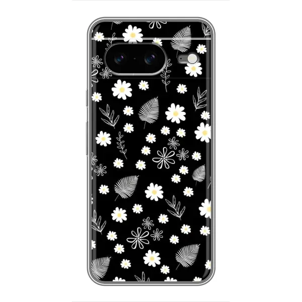 Чохол з малюнком «цвітіння на чорному» для Google Pixel 8 Чохол з малюнком «цвітіння на чорному» для Google Pixel 8