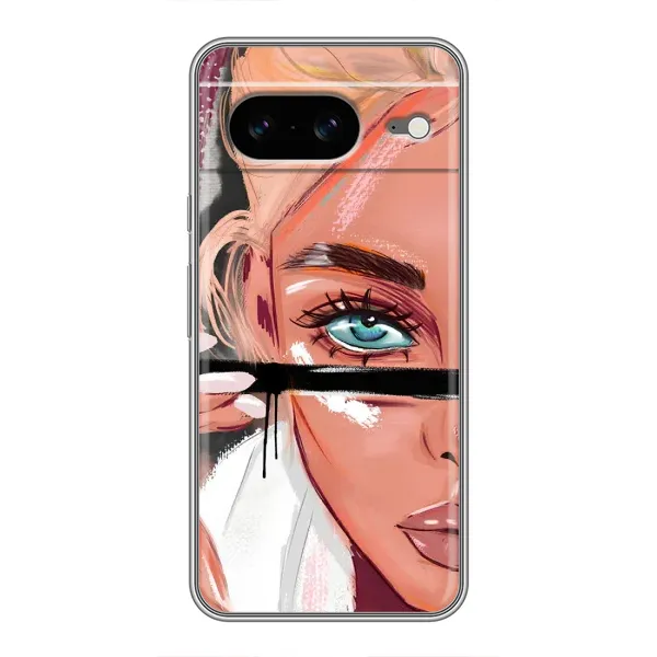 Чехол с рисунком «Девушка и ресницы» для Google Pixel 8 Чехол с рисунком «Девушка и ресницы» для Google Pixel 8