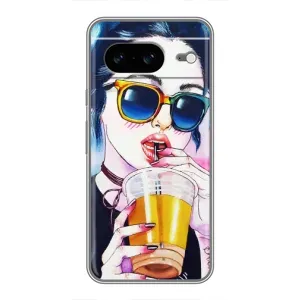 Чохол з картинкою Модні Дівчата Google Pixel 8 (Дівчина з коктейлем)