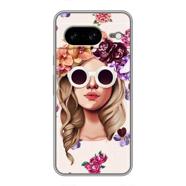 Чехол с рисунком «Девушка в очках» для Google Pixel 8 Чехол с рисунком «Девушка в очках» для Google Pixel 8