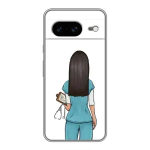 Силиконовый бампер (Работники) на Google Pixel 8 (Доктор)