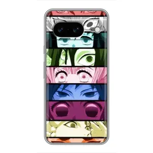 Силиконовые чехлы с глазами Anime для Гугул Пиксель 8 (Глаза Хашира)