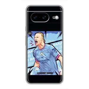 Чехлы с принтом для Google Pixel 8 Футболист (гол Эрлинг Холланд)