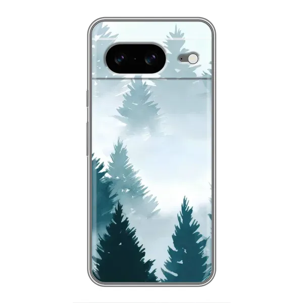 Чехол с рисунком «Горный лес» для Google Pixel 8