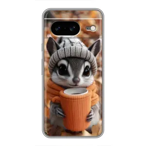 Печатный чехол «Зверята с кофе» для Google Pixel 8