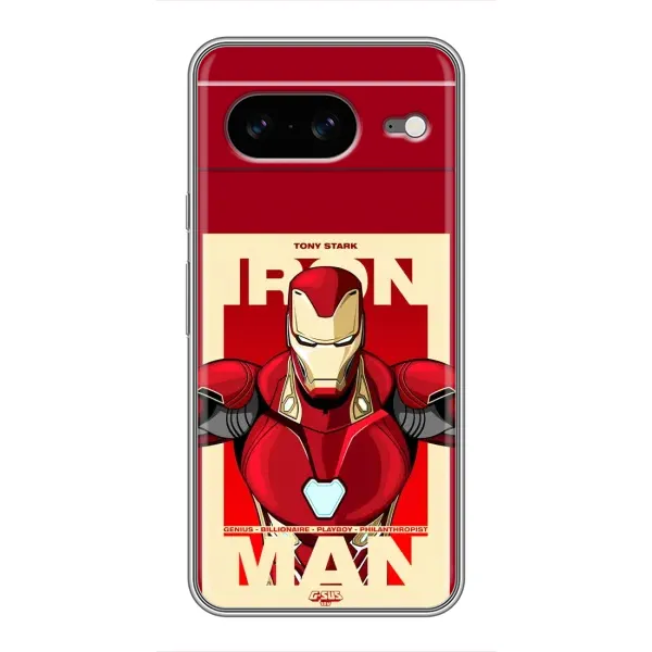 Чехол с рисунком «Iron man» для Google Pixel 8 Чехол с рисунком «Iron man» для Google Pixel 8