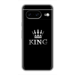 Чохол (Корона на чорному фоні) для Гугул Піксель 8 (KING)