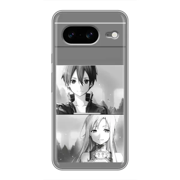Чехол с рисунком «Кирито-Асуна» для Google Pixel 8 Чехол с рисунком «Кирито-Асуна» для Google Pixel 8