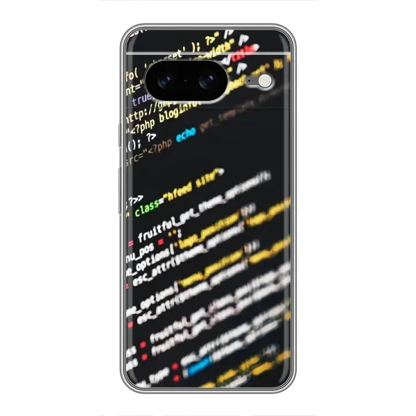Чехол с рисунком «Код» для Google Pixel 8