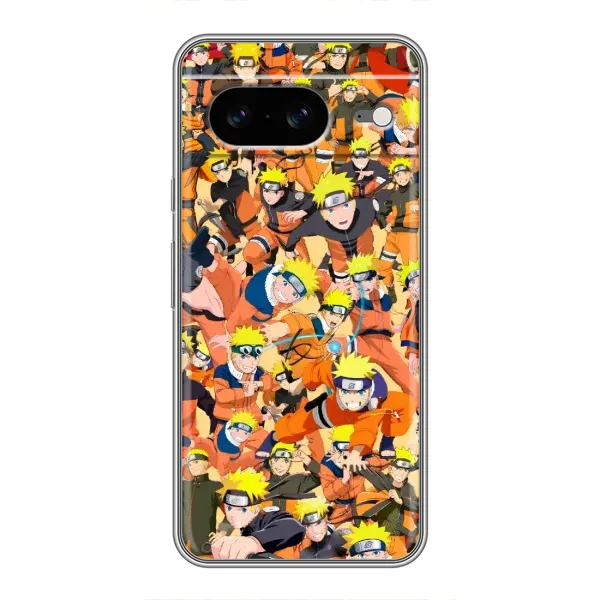 Чехол с рисунком «Коллаж Наруто» для Google Pixel 8