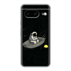 Силіконовый Чохол з принтом "Космонавти" на Google Pixel 8 (Космонавт на рибалці)