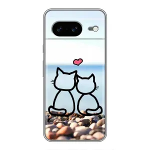 Силіконові Чохли Коханій людині для Google Pixel 8 (Котейки)