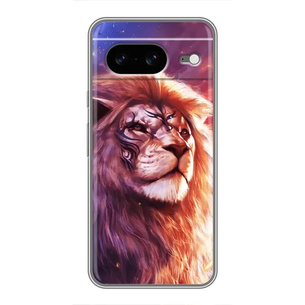 Чехол с рисунком «Красочный ЛЕВ» для Google Pixel 8