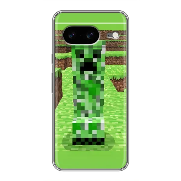 Чехол с рисунком «Крипер 2» для Google Pixel 8 Чехол с рисунком «Крипер 2» для Google Pixel 8