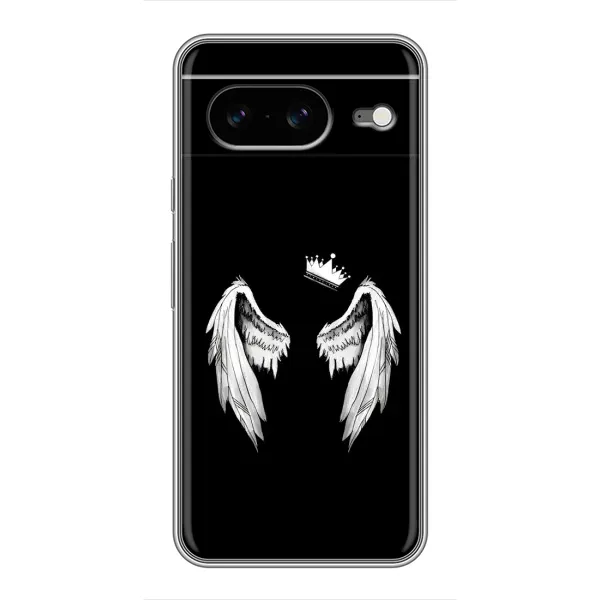 Чехол с рисунком «Крылья и корона» для Google Pixel 8
