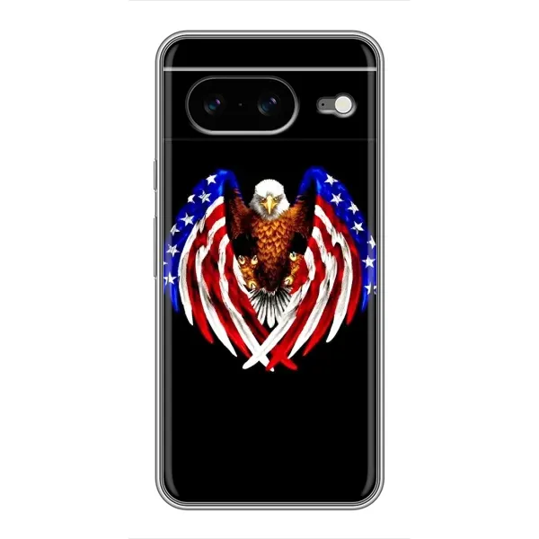 Чехол с рисунком «Крылья США» для Google Pixel 8