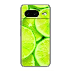 Чехол с изображением  вкусной еды для Google Pixel 8 (Лайм)
