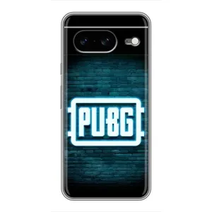 Чехол (TPU) с картинкой "Лого Пабг" на Гугул Пиксель 8 (Лого PUBG)