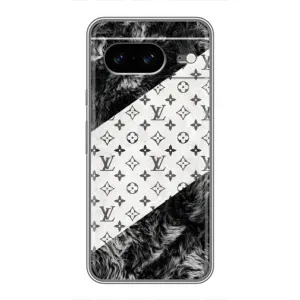 Чехол Стиль Louis Vuitton на Google Pixel 8 (LV на белом)
