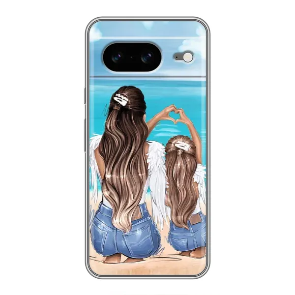 Чехол с рисунком «Мама и дочь» для Google Pixel 8 Чехол с рисунком «Мама и дочь» для Google Pixel 8